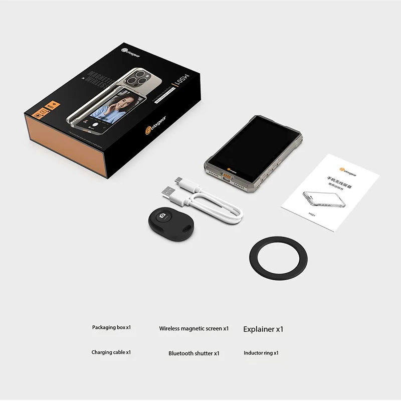 Wireless Magnetic Selfie Monitor for Smartphones