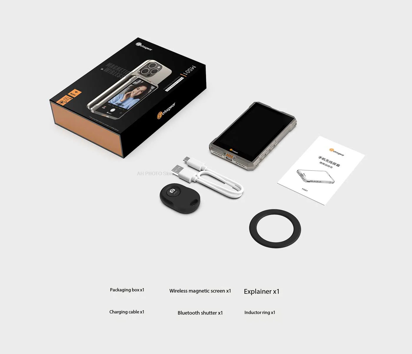 Wireless Magnetic Selfie Monitor for Smartphones